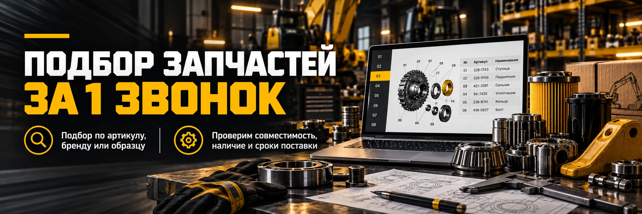 Подбор запчастей за 1 звонок